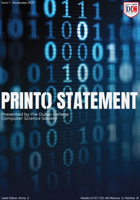 Print Statement, the Society's first student-written magazine